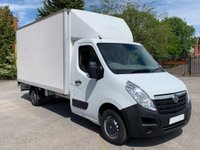 USED 2016 16 VAUXHALL MOVANO F3500 L3 H1 CDTI 125 LUTON BOX VAN+TAILIFT  
