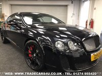 USED 2010 10 BENTLEY CONTINENTAL RARE BENTLEY CONTINENTAL GT SUPERSPORTS 6.0 W12 4WD COUPE 621 BHP *ONYX BLK PRL* FREE UK DELIVERY*VIDEO AVAILABLE* FINANCE ARRANGED* PART EX*HPI CLEAR