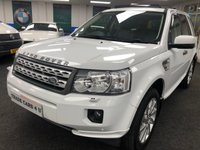 USED 2011 61 LAND ROVER FREELANDER LAND ROVER FREELANDER 2 2.2 SD4 4X4 AUTO HSE ***FUJI WHITE*** FREE UK DELIVERY*VIDEO AVAILABLE* FINANCE ARRANGED* PART EX*HPI CLEAR