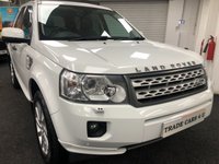 USED 2011 61 LAND ROVER FREELANDER LAND ROVER FREELANDER 2 2.2 SD4 4X4 AUTO HSE ***FUJI WHITE*** FREE UK DELIVERY*VIDEO AVAILABLE* FINANCE ARRANGED* PART EX*HPI CLEAR