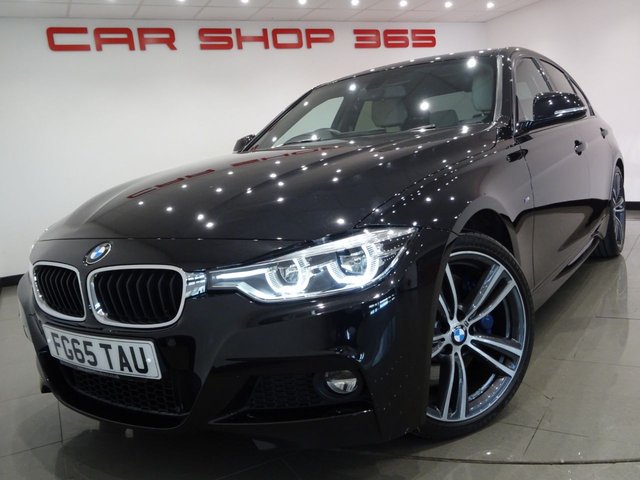 2015 65 BMW 3 Series 3.0 340I (326 PS) M SPORT AUTO 4DR + PRO NAV + HEATED LEATHERS + HARMAN KARDON + CRUISE + SPORT AUTOMATIC TRANSMISSION + LED H/LIGHTS + M SPORT BRAKES + R/CAMERA + PARK + TINTS