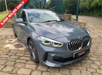 USED 2020 20 BMW 1 SERIES 1.5 118I M SPORT 5d 139 BHP NEW SHAPE - BMW 118i M-SPORT 5DR AUTOMATIC - 1 OWNER VEHICLE HAVING COVERED ONLY 8,998 MILES FROM BRAND NEW - STORM BAY GREY WITH FULL BLACK LEATHER