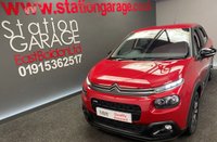 USED 2017 17 CITROEN C3 1.2 PURETECH FEEL 5d 81 BHP STYLE PACK RARE &pound;20TAX IN RED