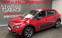 USED 2017 17 CITROEN C3 1.2 PURETECH FEEL 5d 81 BHP STYLE PACK RARE &pound;20TAX IN RED