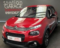 USED 2017 17 CITROEN C3 1.2 PURETECH FEEL 5d 81 BHP STYLE PACK RARE &pound;20TAX IN RED