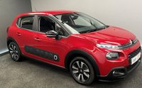 USED 2017 17 CITROEN C3 1.2 PURETECH FEEL 5d 81 BHP STYLE PACK RARE &pound;20TAX IN RED