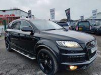 USED 2013 63 AUDI Q7 3.0 TDI QUATTRO S LINE PLUS 5d 245 BHP LONG MOT READY TO GO+LEATHER-7 SEATS-4X4 QUATRO !!!+FINANCE AND EXTENDED WARRANTY OPTIONS AVAILABLE!!!!