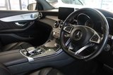 USED 2016 66 MERCEDES-BENZ GLC-CLASS 3.0 AMG GLC 43 4MATIC PREMIUM PLUS 5d AUTO 362 BHP FINISHED IN STUNNING METALLIC DIAMOND SILVER, COMPLIMENTED WITH BLACK PART LEATHER AND SUEDE HEATED SEATS WITH ELECTRIC ADJUSTMENT AND MEMORY PROGRAMME + CARBON FIBRE INTERIOR TRIM PACKAGE + 1 FORMER KEEPER, HUGE SPECIFICATION AND WONDERFULLY WELL CARED FOR INCLUDING A FULLY DOCUMENTED SERVICE HISTORY + PREMIUM PLUS PACKAGE + ELECTRIC PANORAMIC GLASS SUNROOF + COMMAND SATELLITE NAVIGATION + REVERSING CAMERA + ACTIVE PARKING ASSISTANCE + UPGRADED BERMESTER SOUND SYSTEM + FRONT AND REAR PARKING