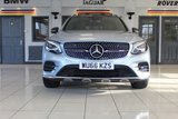 USED 2016 66 MERCEDES-BENZ GLC-CLASS 3.0 AMG GLC 43 4MATIC PREMIUM PLUS 5d AUTO 362 BHP FINISHED IN STUNNING METALLIC DIAMOND SILVER, COMPLIMENTED WITH BLACK PART LEATHER AND SUEDE HEATED SEATS WITH ELECTRIC ADJUSTMENT AND MEMORY PROGRAMME + CARBON FIBRE INTERIOR TRIM PACKAGE + 1 FORMER KEEPER, HUGE SPECIFICATION AND WONDERFULLY WELL CARED FOR INCLUDING A FULLY DOCUMENTED SERVICE HISTORY + PREMIUM PLUS PACKAGE + ELECTRIC PANORAMIC GLASS SUNROOF + COMMAND SATELLITE NAVIGATION + REVERSING CAMERA + ACTIVE PARKING ASSISTANCE + UPGRADED BERMESTER SOUND SYSTEM + FRONT AND REAR PARKING
