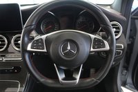 USED 2016 66 MERCEDES-BENZ GLC-CLASS 3.0 AMG GLC 43 4MATIC PREMIUM PLUS 5d AUTO 362 BHP FINISHED IN STUNNING METALLIC DIAMOND SILVER, COMPLIMENTED WITH BLACK PART LEATHER AND SUEDE HEATED SEATS WITH ELECTRIC ADJUSTMENT AND MEMORY PROGRAMME + CARBON FIBRE INTERIOR TRIM PACKAGE + 1 FORMER KEEPER, HUGE SPECIFICATION AND WONDERFULLY WELL CARED FOR INCLUDING A FULLY DOCUMENTED SERVICE HISTORY + PREMIUM PLUS PACKAGE + ELECTRIC PANORAMIC GLASS SUNROOF + COMMAND SATELLITE NAVIGATION + REVERSING CAMERA + ACTIVE PARKING ASSISTANCE + UPGRADED BERMESTER SOUND SYSTEM + FRONT AND REAR PARKING