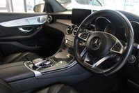 USED 2016 66 MERCEDES-BENZ GLC-CLASS 3.0 AMG GLC 43 4MATIC PREMIUM PLUS 5d AUTO 362 BHP FINISHED IN STUNNING METALLIC DIAMOND SILVER, COMPLIMENTED WITH BLACK PART LEATHER AND SUEDE HEATED SEATS WITH ELECTRIC ADJUSTMENT AND MEMORY PROGRAMME + CARBON FIBRE INTERIOR TRIM PACKAGE + 1 FORMER KEEPER, HUGE SPECIFICATION AND WONDERFULLY WELL CARED FOR INCLUDING A FULLY DOCUMENTED SERVICE HISTORY + PREMIUM PLUS PACKAGE + ELECTRIC PANORAMIC GLASS SUNROOF + COMMAND SATELLITE NAVIGATION + REVERSING CAMERA + ACTIVE PARKING ASSISTANCE + UPGRADED BERMESTER SOUND SYSTEM + FRONT AND REAR PARKING