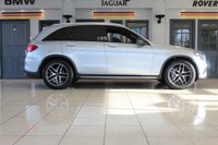 USED 2016 66 MERCEDES-BENZ GLC-CLASS 3.0 AMG GLC 43 4MATIC PREMIUM PLUS 5d AUTO 362 BHP FINISHED IN STUNNING METALLIC DIAMOND SILVER, COMPLIMENTED WITH BLACK PART LEATHER AND SUEDE HEATED SEATS WITH ELECTRIC ADJUSTMENT AND MEMORY PROGRAMME + CARBON FIBRE INTERIOR TRIM PACKAGE + 1 FORMER KEEPER, HUGE SPECIFICATION AND WONDERFULLY WELL CARED FOR INCLUDING A FULLY DOCUMENTED SERVICE HISTORY + PREMIUM PLUS PACKAGE + ELECTRIC PANORAMIC GLASS SUNROOF + COMMAND SATELLITE NAVIGATION + REVERSING CAMERA + ACTIVE PARKING ASSISTANCE + UPGRADED BERMESTER SOUND SYSTEM + FRONT AND REAR PARKING