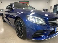 USED 2018 68 MERCEDES-BENZ C CLASS 3.0 AMG C 43 4MATIC PREMIUM PLUS 2d 385 BHP FMBSH, CARBON PACK + PAN ROOF, BURMESTER SURROUND SYSTEM+MEGA SPEC!