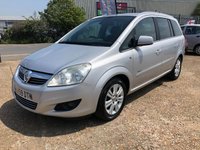 USED 2010 59 VAUXHALL ZAFIRA 1.6 DESIGN 5d 113 BHP Low Mileage 7 Seater with FSH