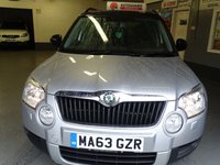 USED 2013 63 SKODA YETI 2.0 ADVENTURE TDI CR 5d 109 BHP FULL SERVICE HISTORY