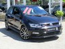 USED 2015 65 VOLKSWAGEN POLO 1.8 GTI 3d 189 BHP Finished in DEEP BLACK with contrasting retro cloth trim. This Polo is quick and great fun to drive. The Polo is one of the best selling and popular small cars around. It is very comfortable and practical, with a distinct upmarket feel to it. Features include 17" Alloys, Leather/Alcantara HEATED SEATS, DAB, 2 Keys, B/Tooth, Daytime Run Lights and much more. Dealer Serviced at 6563 miles, 16225 miles, 25965 miles and at 28698 miles.