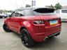 USED 2015 15 LAND ROVER RANGE ROVER EVOQUE 2.2 SD4 PURE TECH 5d 190 BHP Finished in FIRENZE RED  with contrasting BLACK HEATED LEATHER Trim. This Evoque comes from one of the most desirable brands on the market today. It is great looking, Fun to drive and a comfortable SUV has features which include, OVERFINCH KIT, 22" ALLOYS, PANORAMIC SUNROOF, DAB, SAT NAV, DAB, HEATED LEATHER, Front and Rear view Cameras and much more. Dealer serviced at 13297 miles, 24705 miles, 27114 miles and at 30349 miles.