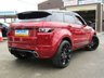 USED 2015 15 LAND ROVER RANGE ROVER EVOQUE 2.2 SD4 PURE TECH 5d 190 BHP Finished in FIRENZE RED  with contrasting BLACK HEATED LEATHER Trim. This Evoque comes from one of the most desirable brands on the market today. It is great looking, Fun to drive and a comfortable SUV has features which include, OVERFINCH KIT, 22" ALLOYS, PANORAMIC SUNROOF, DAB, SAT NAV, DAB, HEATED LEATHER, Front and Rear view Cameras and much more. Dealer serviced at 13297 miles, 24705 miles, 27114 miles and at 30349 miles.
