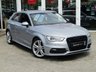 USED 2014 14 AUDI A3 2.0 TDI QUATTRO S LINE 3d 182 BHP Finished in FLORET SILVER metallic with Part LEATHER SPORTS Trim. This great looking TDI quattro brings more poke and all-wheel drive to Audi's impressive hatchback range. In short this Audi is absolutely gorgeous. Specifications include Front and Rear Cameras, DAB radio, B/Tooth, 18" Alloys, 4x4, Part Leather and much more. Dealer serviced at 18443 miles, 29462 miles, (inc haldex), 39224 miles, 49333 miles, 52165 miles, 58687 miles (Cam Belt and Water Pump), and at 65695 miles(inc Haldex).