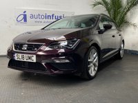 USED 2018 18 SEAT LEON 1.4 TSI FR TECHNOLOGY 5d 124 BHP SAT NAV PART LEATHER INTERIOR