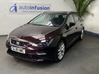 USED 2018 18 SEAT LEON 1.4 TSI FR TECHNOLOGY 5d 124 BHP SAT NAV PART LEATHER INTERIOR