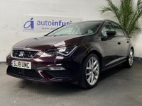 USED 2018 18 SEAT LEON 1.4 TSI FR TECHNOLOGY 5d 124 BHP SAT NAV PART LEATHER INTERIOR