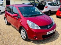USED 2012 12 NISSAN NOTE 1.4 N-TEC PLUS 5d 88 BHP Low Mileage, FSH,  Sat Nav and 5 doors