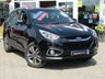 USED 2015 15 HYUNDAI IX35 1.7 PREMIUM PANORAMA CRDI 5d 114 BHP Finished in PHANTOM BLACK MET with contrasting FULL HEATED LEATHER SEATS. This Hyundai is a popular medium sized SUV. It's renowned for its excellent value for money, good looks and comfort. Features include, Sat Nav, Pan Roof, Heated Leather Seats, Rear View Camera, Power folding Mirrors and much more. Dealer serviced at 27502 miles, 41700 miles, 57699 miles, 68928 miles and recently at 78279 miles.