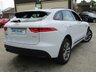 USED 2016 66 JAGUAR F-PACE 2.0 R-SPORT 5d 178 BHP Finished in GLACIER WHITE MET with contrasting EBONY FULL HEATED LEATHER TRIM. The Jaguar F-Pace is a large, stylish family car and one of the few SUVs on sale that is genuinely good fun to drive. It has a host of features that include SLIDE OPENING PAN ROOF, Sat Nav, Heated Leather, DAB Radio, Power rear Boot, Alloys, Cruise Control and much more. Comes with 2 keys & dealer serviced at the following miles: 19644 miles, 43463 miles, 64500 miles, 75260 miles