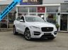 USED 2016 66 JAGUAR F-PACE 2.0 R-SPORT 5d 178 BHP Finished in GLACIER WHITE MET with contrasting EBONY FULL HEATED LEATHER TRIM. The Jaguar F-Pace is a large, stylish family car and one of the few SUVs on sale that is genuinely good fun to drive. It has a host of features that include SLIDE OPENING PAN ROOF, Sat Nav, Heated Leather, DAB Radio, Power rear Boot, Alloys, Cruise Control and much more. Comes with 2 keys & dealer serviced at the following miles: 19644 miles, 43463 miles, 64500 miles, 75260 miles