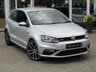 USED 2016 66 VOLKSWAGEN POLO 1.8 GTI DSG 3d 189 BHP Finished in REFLEX SILVER with contrasting retro cloth trim. This Polo is quick and great fun to drive. The Polo is one of the best selling and popular small cars around. It is very comfortable and practical, with a distinct upmarket feel to it. Features include Heated Seats, Tinted windows, 17" Alloys, DAB, 2 Keys, B/Tooth, Daytime Run Lights and much more. Dealer serviced at 3078 miles, 5517 miles, 7016 miles, 16009 miles, 25490 miles, 34575 miles and on arrival at EMC at 44720 miles.
