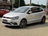 USED 2016 66 VOLKSWAGEN POLO 1.8 GTI DSG 3d 189 BHP Finished in REFLEX SILVER with contrasting retro cloth trim. This Polo is quick and great fun to drive. The Polo is one of the best selling and popular small cars around. It is very comfortable and practical, with a distinct upmarket feel to it. Features include Heated Seats, Tinted windows, 17" Alloys, DAB, 2 Keys, B/Tooth, Daytime Run Lights and much more. Dealer serviced at 3078 miles, 5517 miles, 7016 miles, 16009 miles, 25490 miles, 34575 miles and on arrival at EMC at 44720 miles.