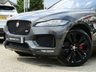 USED 2018 18 JAGUAR F-PACE 3.0 V6 S AWD 5d 296 BHP The Jaguar F-Pace is a large, stylish family car and one of the few SUVs on sale that is genuinely good fun to drive. It has a host of features that include over &pound;13000 dealer factory extra's from new such as, heads up display, 22 inch alloys, pan roof, 2 tone white & black heated front & rear ebony leather trim & much more, 2 owner's  from new with 2 keys & dealer serviced at the following miles, 8 miles pdi, 76 miles miles, 16121 miles, 32926 miles, 48163 miles, 62767 miles,