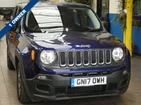 USED 2017 17 JEEP RENEGADE 1.6 M-JET SPORT 5d 119 BHP 1 OWNER FSH WARRANTY