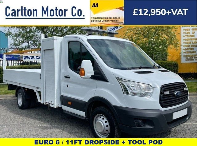 2017 66 Ford Transit 350 TDCi 125 L3 11ft DROPSIDE + POD TOOLBOX DRW 