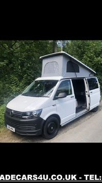 USED 2016 16 VOLKSWAGEN TRANSPORTER VW TRANSPORTER T32 STARTLINE T6 TDI B.MOTION LWB WHITE CAMPER MOTORHOME ** FREE UK DELIVERY*VIDEO AVAILABLE* FINANCE ARRANGED* PART EX*HPI CLEAR