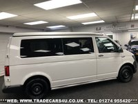 USED 2016 16 VOLKSWAGEN TRANSPORTER VW TRANSPORTER T32 STARTLINE T6 TDI B.MOTION LWB WHITE CAMPER MOTORHOME ** FREE UK DELIVERY*VIDEO AVAILABLE* FINANCE ARRANGED* PART EX*HPI CLEAR