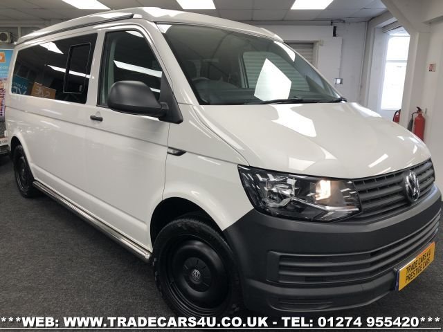 2016 16 Volkswagen Transporter VW TRANSPORTER T32 STARTLINE T6 TDI B.MOTION LWB WHITE CAMPER MOTORHOME **
