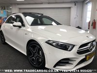 USED 2019 19 MERCEDES-BENZ A-CLASS 2019 MERCEDES A35 AMG 4MATIC AWD PREMIUM PLUS SPDS DCT WHITE FREE UK DELIVERY*VIDEO AVAILABLE* FINANCE ARRANGED* PART EX*HPI CLEAR