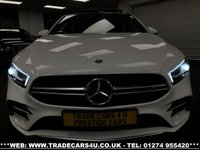 USED 2019 19 MERCEDES-BENZ A-CLASS 2019 MERCEDES A35 AMG 4MATIC AWD PREMIUM PLUS SPDS DCT WHITE FREE UK DELIVERY*VIDEO AVAILABLE* FINANCE ARRANGED* PART EX*HPI CLEAR