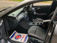 USED 2017 17 MERCEDES-BENZ CLA 1.6 CLA 180 AMG LINE 4d 121 BHP MERCEDES CLA AMG-LINE COUPE, MOUNTAIN GREY METALLIC / GREY LEATHER-ALCANTARA INTERIOR, SATELLITE NAVIGATION, FULL MERCEDES DEALER SERVICE HISTORY , 1 FORMER KEEPER HAVING COVERED ONLY 40,307 MILES FROM BRAND NEW