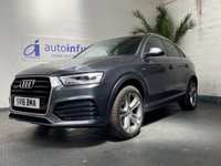 USED 2016 16 AUDI Q3 2.0 TDI QUATTRO S LINE PLUS 5d 182 BHP SAT NAV PART LEATHER INTERIOR