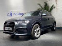 USED 2016 16 AUDI Q3 2.0 TDI QUATTRO S LINE PLUS 5d 182 BHP SAT NAV PART LEATHER INTERIOR