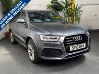 USED 2016 16 AUDI Q3 2.0 TDI QUATTRO S LINE PLUS 5d 182 BHP SAT NAV PART LEATHER INTERIOR