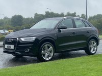 USED 2014 14 AUDI Q3 2.0 TDI S LINE 5d 138 BHP Full Black Leather 19" Alloys