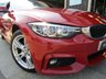 USED 2018 18 BMW 4 SERIES 2.0 420i XDRIVE M SPORT 2d 181 BHP Finished in MELBOURNE RED METALLIC with contrasting FULL HEATED LEATHER. This is a sleek bodied 4x4 coupe with great handling and great levels of comfort. Features include Sat Nav, Heated Leather Seats, Harman Kardon Speakers, DAB, Alloys, Rear Camera, Front and Rear Park Sensors and much more. Dealer serviced at 18445 miles and at 21298 miles on 3/3/2021. MOT Due 29/3/2022.