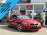 USED 2018 18 BMW 4 SERIES 2.0 420i XDRIVE M SPORT 2d 181 BHP Finished in MELBOURNE RED METALLIC with contrasting FULL HEATED LEATHER. This is a sleek bodied 4x4 coupe with great handling and great levels of comfort. Features include Sat Nav, Heated Leather Seats, Harman Kardon Speakers, DAB, Alloys, Rear Camera, Front and Rear Park Sensors and much more. Dealer serviced at 18445 miles and at 21298 miles on 3/3/2021. MOT Due 29/3/2022.