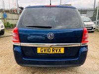 USED 2010 10 VAUXHALL ZAFIRA 1.6 EXCLUSIV 5d 113 BHP 7 Seater with Front & Rear Park Sensors