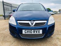 USED 2010 10 VAUXHALL ZAFIRA 1.6 EXCLUSIV 5d 113 BHP 7 Seater with Front & Rear Park Sensors