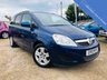 USED 2010 10 VAUXHALL ZAFIRA 1.6 EXCLUSIV 5d 113 BHP 7 Seater with Front & Rear Park Sensors